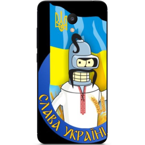 

Бампер силиконовый Casemarketс картинкой для Meizu М6 Украинский стиль