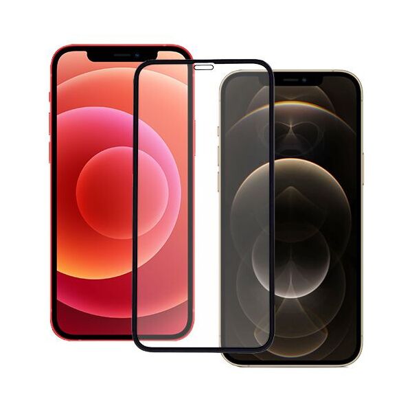 

Захисне скло Glass Full Glue для Apple iPhone 12/12 Pro (Чорний)