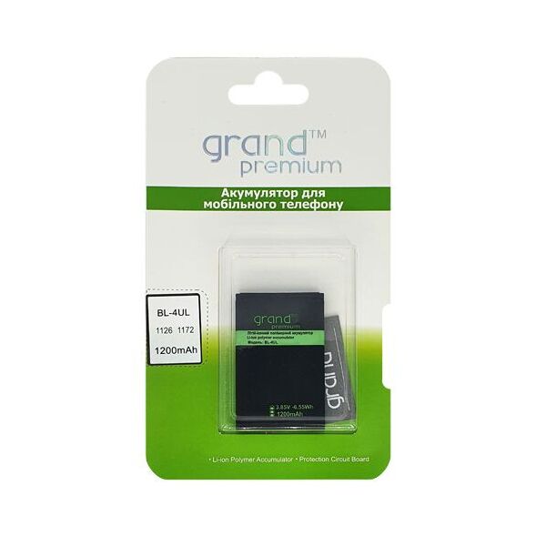 

Акумулятор Grand Premium для Nokia BL-4UL
