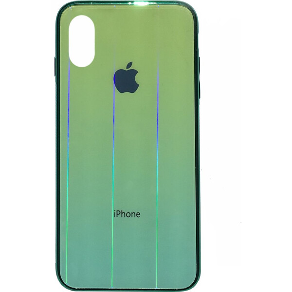 

Чехол накладка xCase на iPhone XS Max Glass Shine Case Logo green