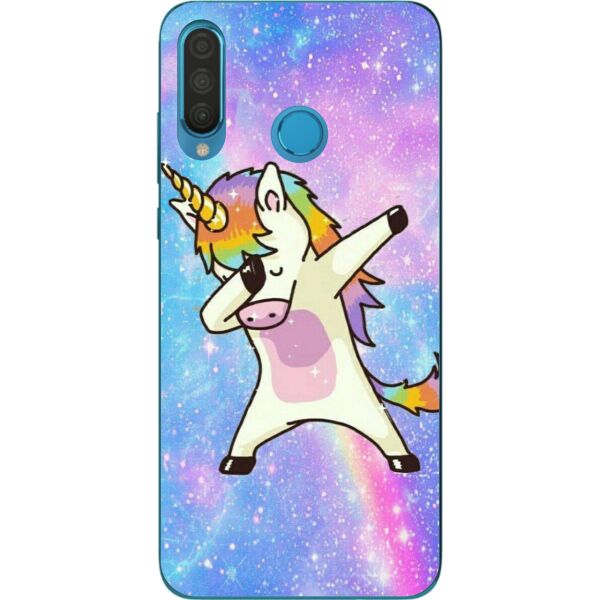 

Чехол силиконовый Casemarket с картинкой для Huawei P30 Lite Единорожек на стиле