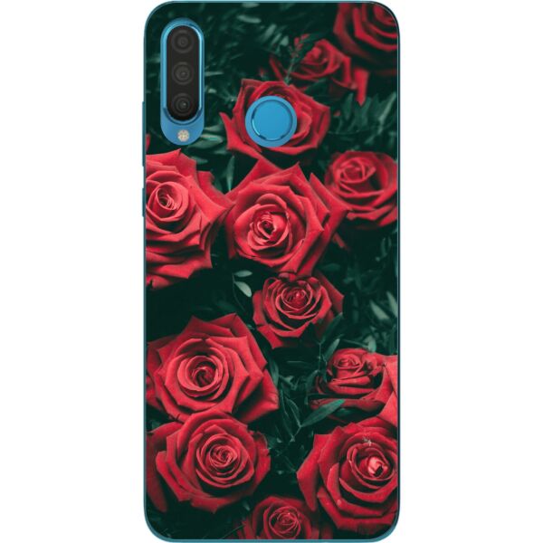 

Силиконовый бампер Casemarket с изображением для Huawei P30 Lite Розы