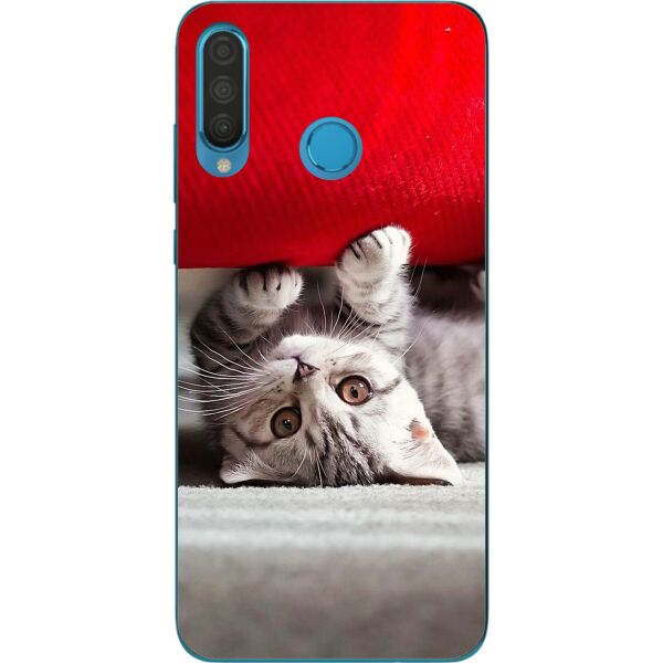 

Оригинальный силиконовый чехол Casemarket для Huawei P30 Lite с картинкой Котенок