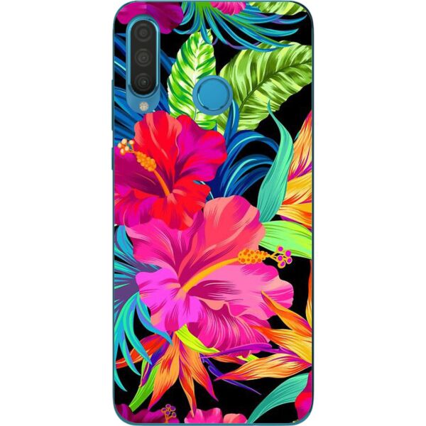 

Оригинальный силиконовый чехол Casemarket для Huawei P30 Lite с картинкой Яркие цветы