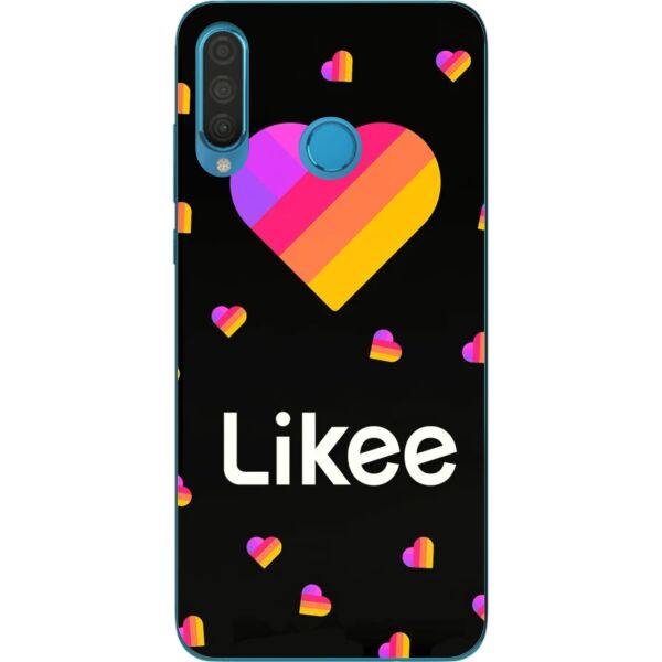 

Оригинальный силиконовый чехол Casemarket для Huawei P30 Lite с картинкой Likee на черном