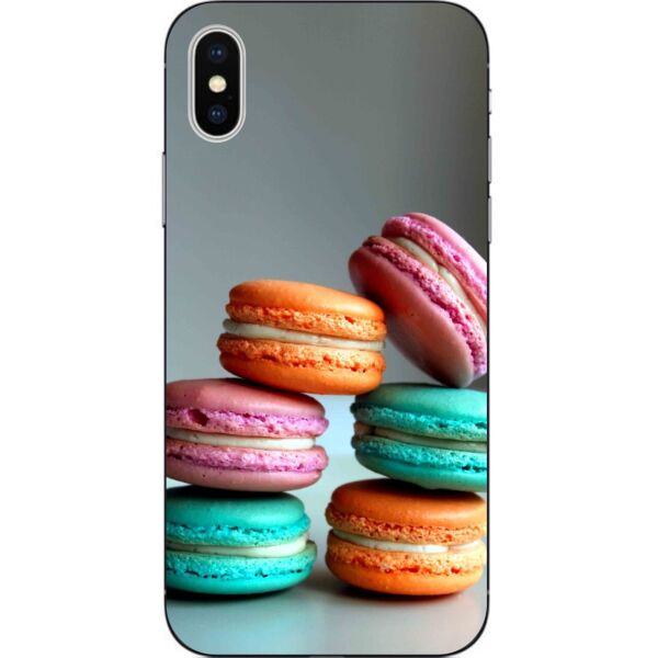 

Чехол Casemarket с картинкой силиконовый для Iphone XS Французский макарон