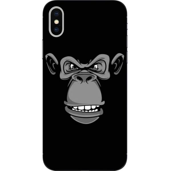 

Оригинальный силиконовый чехол Casemarket для Iphone XS с картинкой Злая горилла