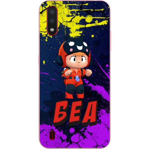 

Силиконовый чехол Casemarket для Samsung A01 Galaxy A015F с картинкой Бравл Старс Беа