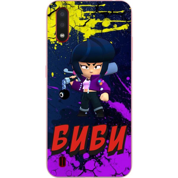 

Силиконовый чехол Casemarket для Samsung A01 Galaxy A015F с картинкой Бравл Старс Биби