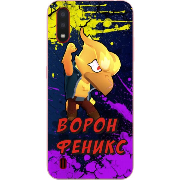 

Силиконовый чехол Casemarket для Samsung A01 Galaxy A015F с картинкой Бравл Старс Ворон феникс
