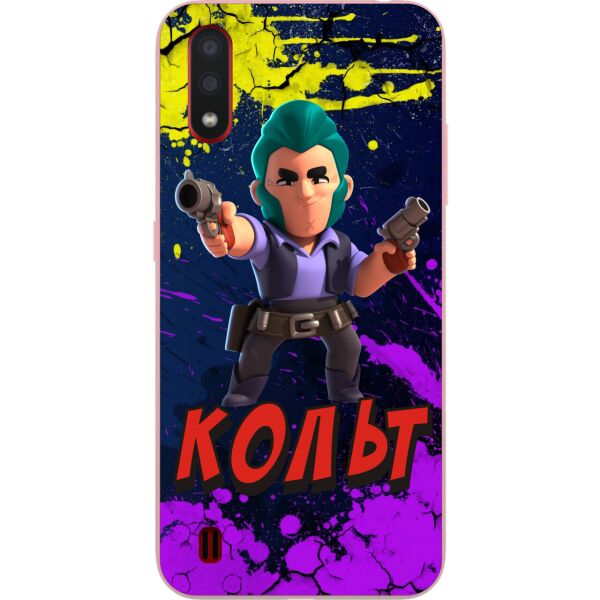 

Силиконовый чехол Casemarket для Samsung A01 Galaxy A015F с картинкой Бравл Старс Кольт