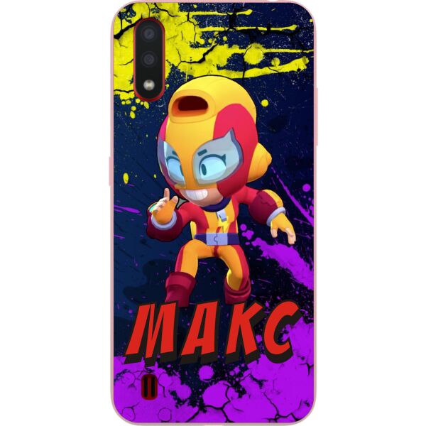 

Силиконовый чехол Casemarket для Samsung A01 Galaxy A015F с картинкой Бравл Старс Макс