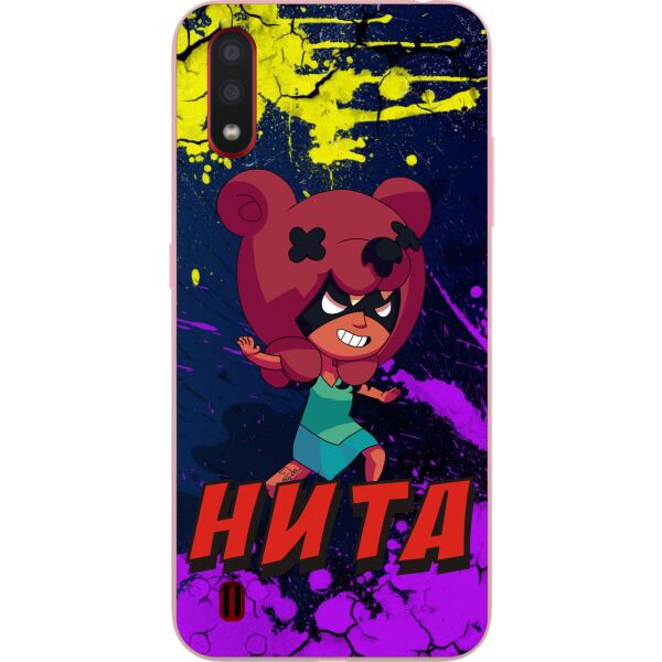 

Силиконовый чехол Casemarket для Samsung A01 Galaxy A015F с картинкой Бравл Старс Нита