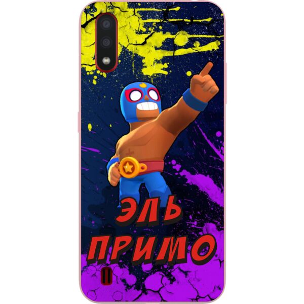 

Силиконовый чехол Casemarket для Samsung A01 Galaxy A015F с картинкой Бравл Старс Эль Примо