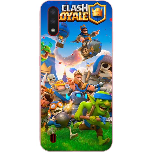 

Оригинальный чехол Casemarket для Samsung A01 Galaxy A015F с картинкой Клэш Рояль Герои