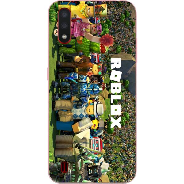 

Оригинальный чехол Casemarket для Samsung A01 Galaxy A015F с картинкой Роблокс Герои