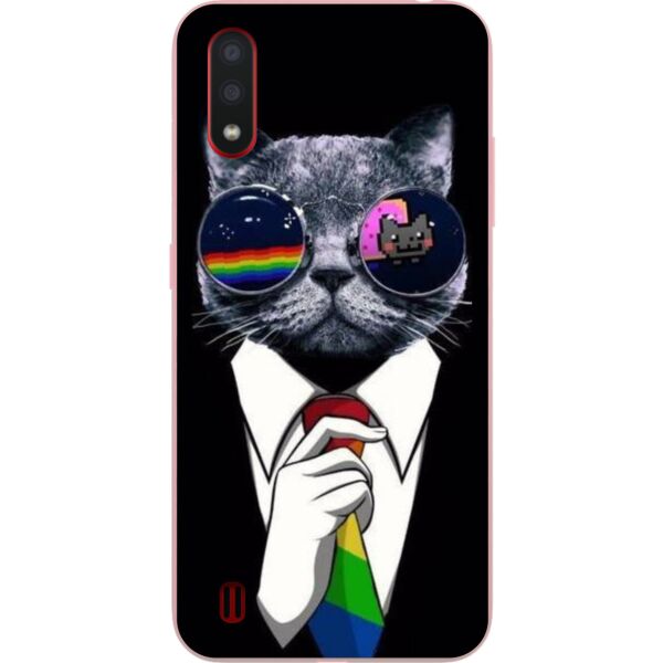 

Чехол силиконовый Casemarket с картинкой для Samsung A01 Galaxy A015F Кот в костюме