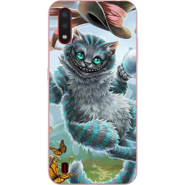 

Силиконовый чехол Casemarket для Samsung A01 Galaxy A015F с картинкой Чеширский кот