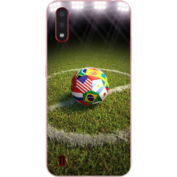 

Силиконовый чехол Casemarket для Samsung A01 Galaxy A015F с картинкой Футбол