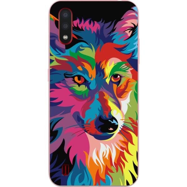 

Силиконовый чехол Casemarket для Samsung A01 Galaxy A015F с картинкой Яркий волк