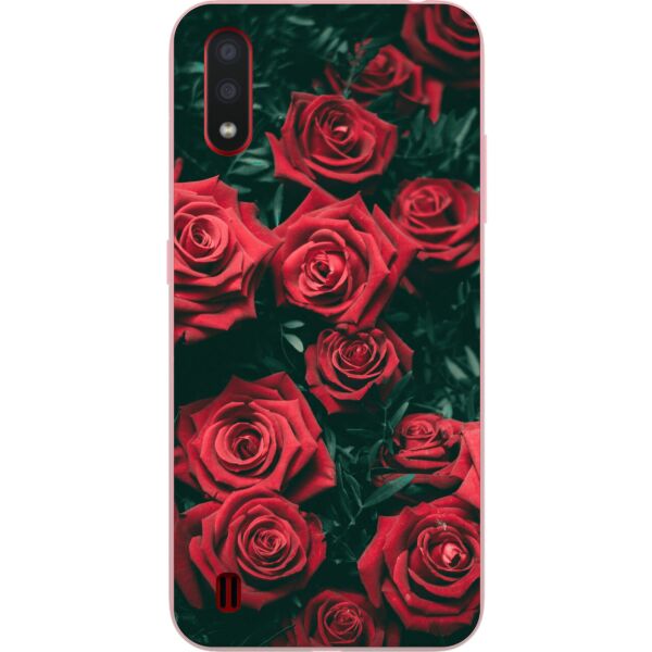 

Силиконовый бампер Casemarket с изображением для Samsung A01 Galaxy A015F Розы