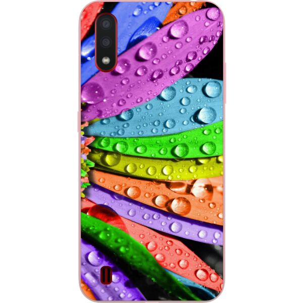 

Силиконовый бампер Casemarket с изображением для Samsung A01 Galaxy A015F Цветок