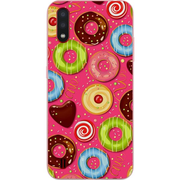 

Оригинальный силиконовый чехол Casemarket для Samsung A01 Galaxy A015F с картинкой Сладости