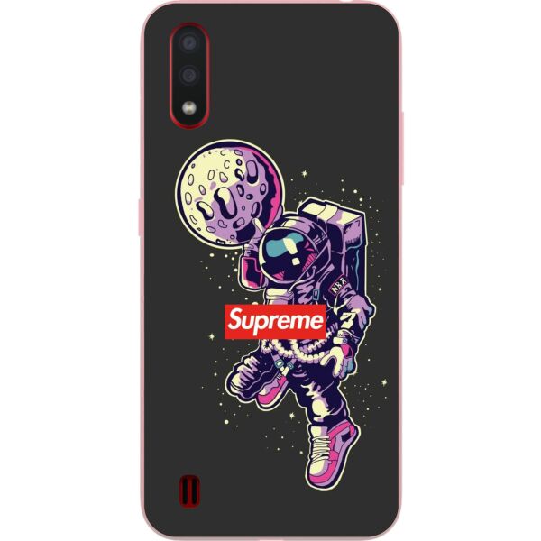 

Оригинальный силиконовый чехол Casemarket для Samsung A01 Galaxy A015F с картинкой Космонавт