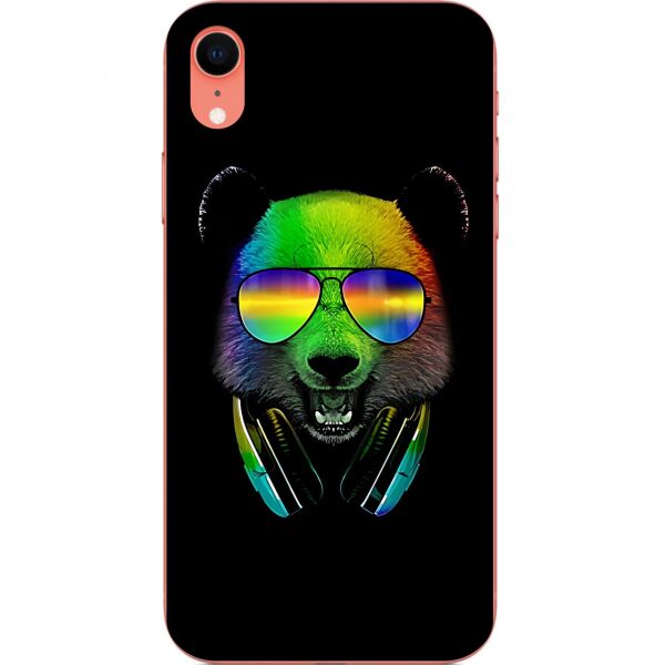 

Оригинальный силиконовый чехол Casemarket для Iphone XR с картинкой Мишка в наушниках