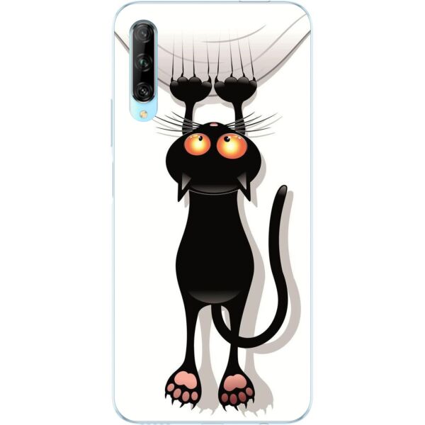 

Силиконовый бампер Casemarket с изображением для Huawei P Smart Pro Черный кот