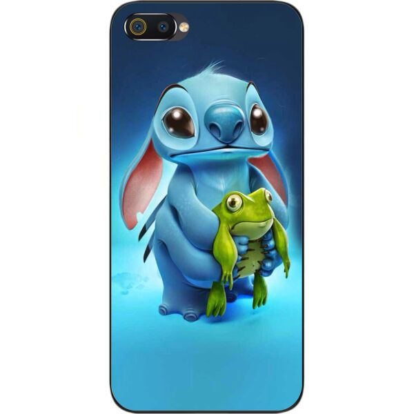 

Силиконовый чехол Casemarket для Realme C2 с картинкой Стич с лягушкой