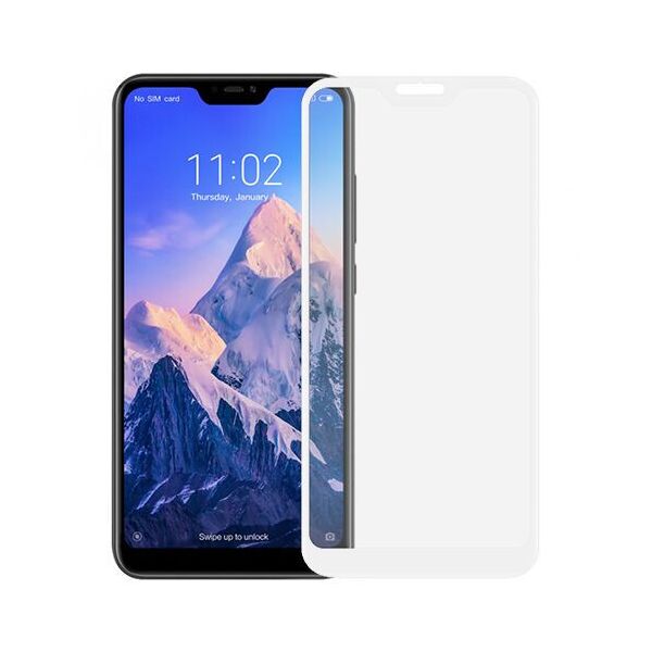 

Захисне скло Glass 5D Premium для Xiaomi Redmi Note 6 (Білий)