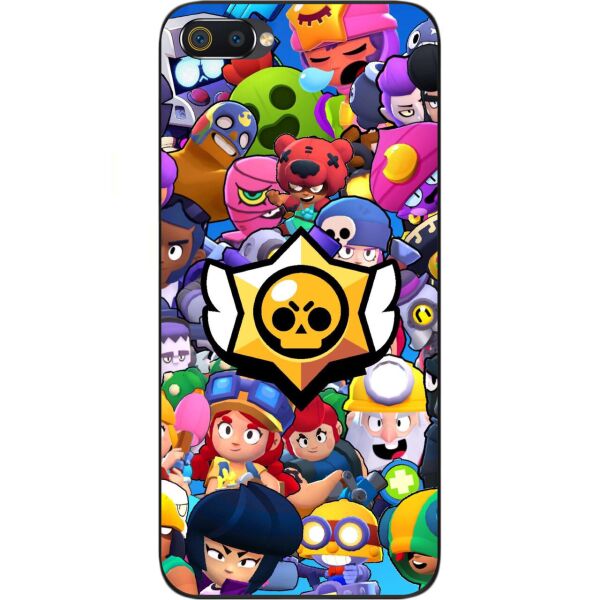 

Силиконовый чехол Casemarket для Realme C2 с картинкой Бравл Старс Герои