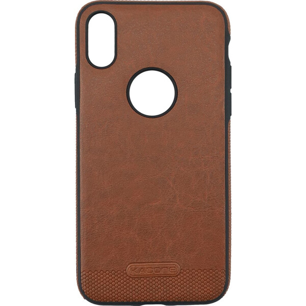 

Чехол накладка xCase для iPhone X/XS Leather Logo Case brown