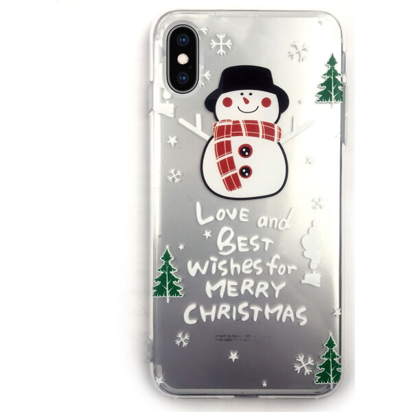 

Чехол накладка xCase на iPhone X/XS New Year Crystal Snowman