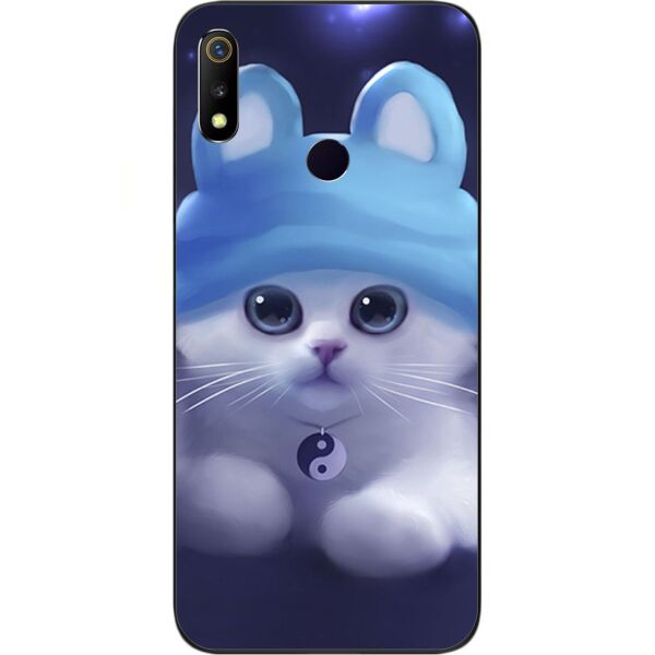 

Силиконовый бампер Casemarket с изображением для Realme 3 Котик