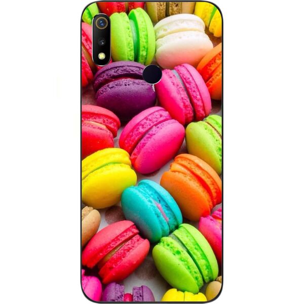 

Оригинальный силиконовый чехол Casemarket для Realme 3 с картинкой Макаруны