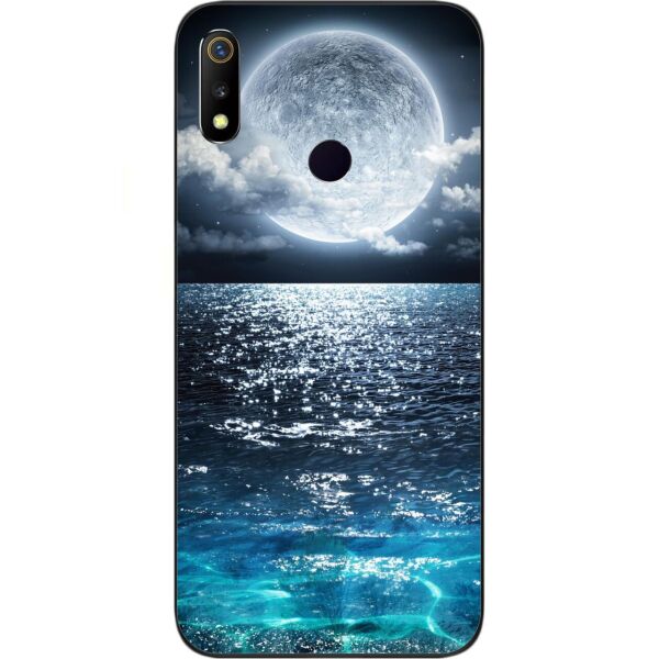 

Чехол силиконовый Casemarket для Realme 3 с картинкой Луна