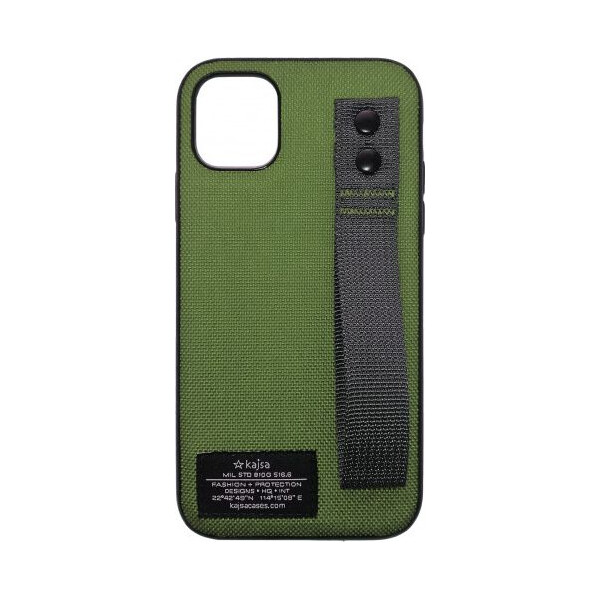 

Чехол накладка на iPhone 11 Pro Kajsa Military Collection Straps olive