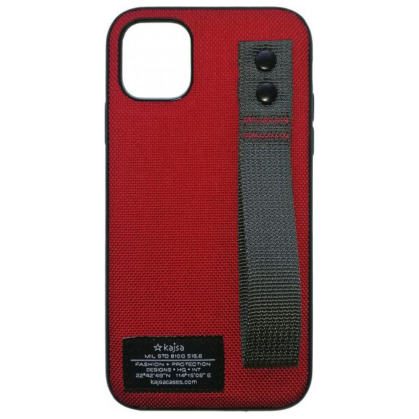 

Чехол накладка на iPhone 11 Pro Kajsa Military Collection Straps red