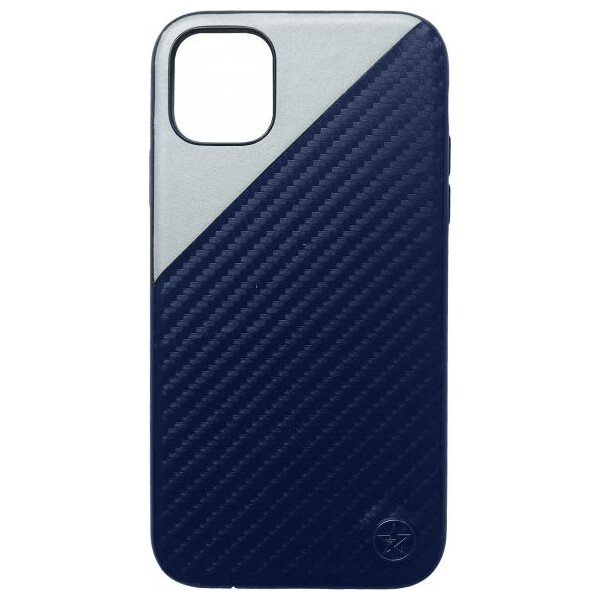 

Чехол накладка на iPhone 11 Pro Kajsa Neo Classic Collection Carbon Series 1 navy