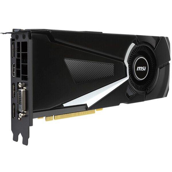 

MSI PCI-Ex GeForce GTX 1080 Aero OC 8GB GDDR5X 256bit 1632/10010 DVI, HDMI, 3 x DisplayPort GTX 1080 AERO
