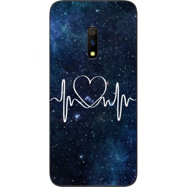 

Оригинальный силиконовый чехол Casemarket для Realme X с картинкой Кардиограмма любви