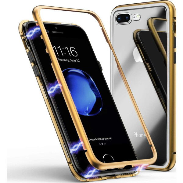 

Чехол накладка xCase для iPhone 7 Plus/8 Plus Magnetic Case прозрачный золотой