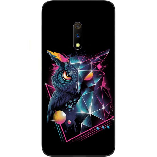 

Чехол силиконовый Casemarket для Realme X с картинкой Сова абстракция