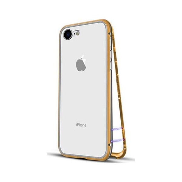 

Чехол накладка xCase для iPhone 7/8 Magnetic Case прозрачный золотой