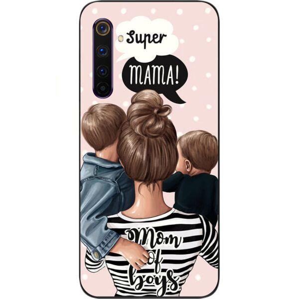 

Силиконовый чехол Casemarket для Realme 6 Pro с картинкой Мама и малыши