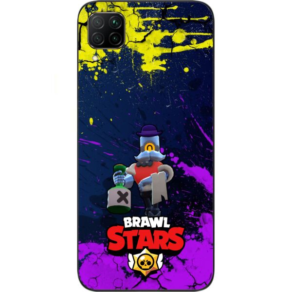 

Чехол силиконовый Casemarket с картинкой для Huawei P40 Lite Бравл Старс Герои Барли
