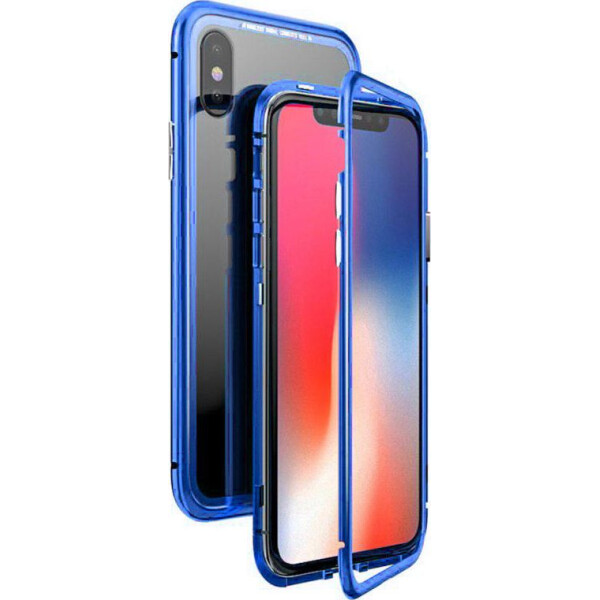 

Чехол накладка xCase для iPhone Х/XS Magnetic Case прозрачный синий