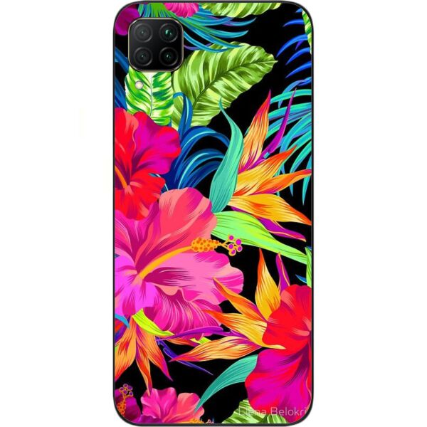 

Силиконовый бампер Casemarket для Huawei P40 Lite с картинкой Яркие цветы